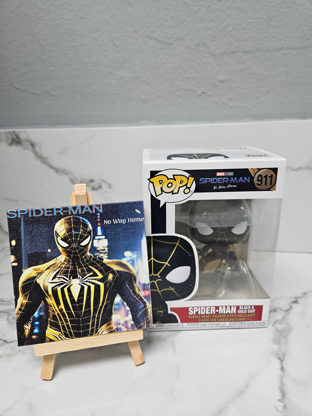 Spider Man Collector Set – Funko Pop + Canvas Art