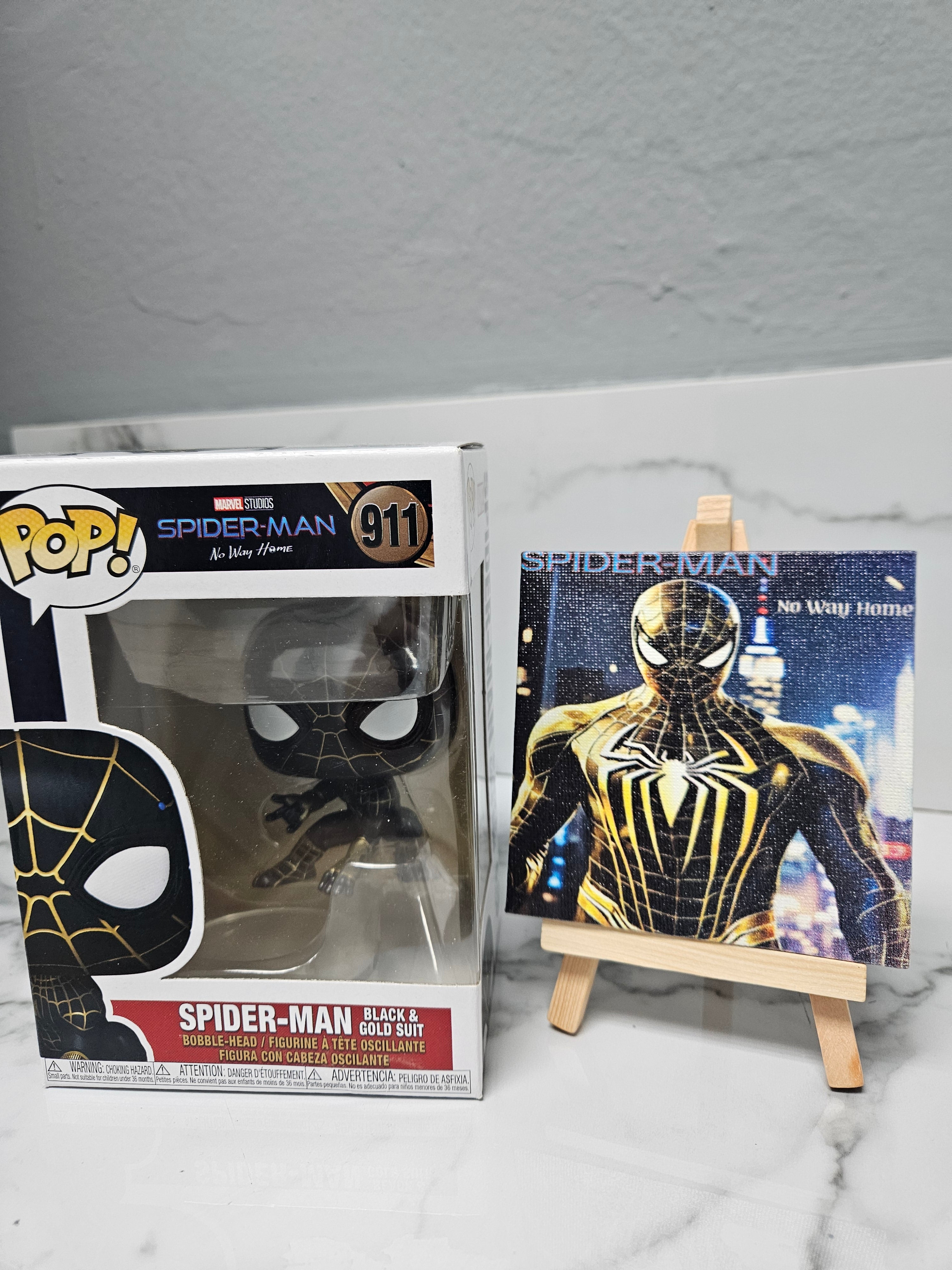 Spider Man Collector Set – Funko Pop + Canvas Art